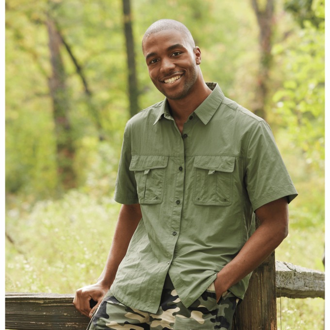 Outdoor Short-Sleeve Utility Shirt, , large