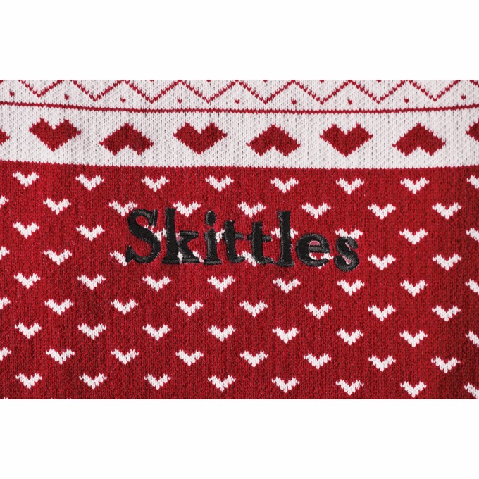 Personalized Heart Argyle Pet Sweater, , large
