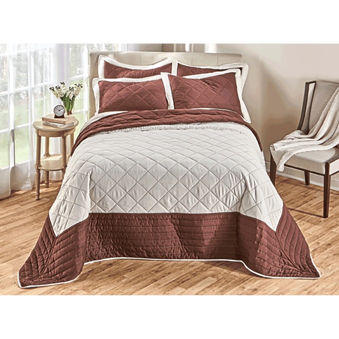 Jenna Reversible Bedspread, , large