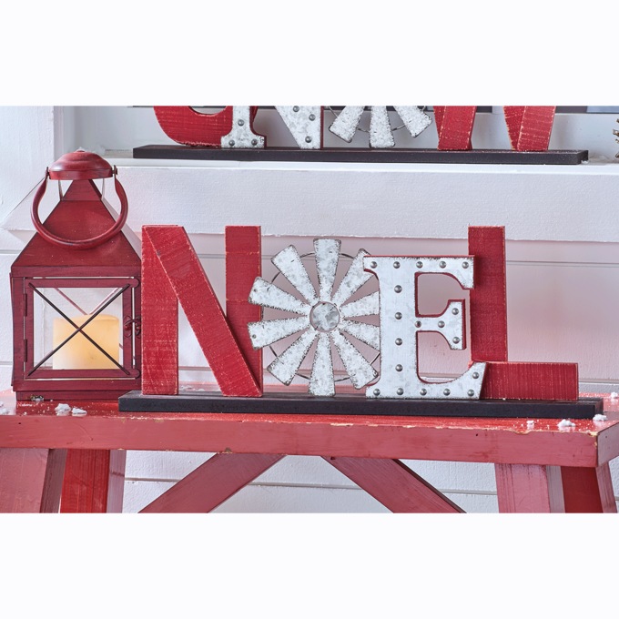 Holiday Wood and Metal Farm Sign, , large