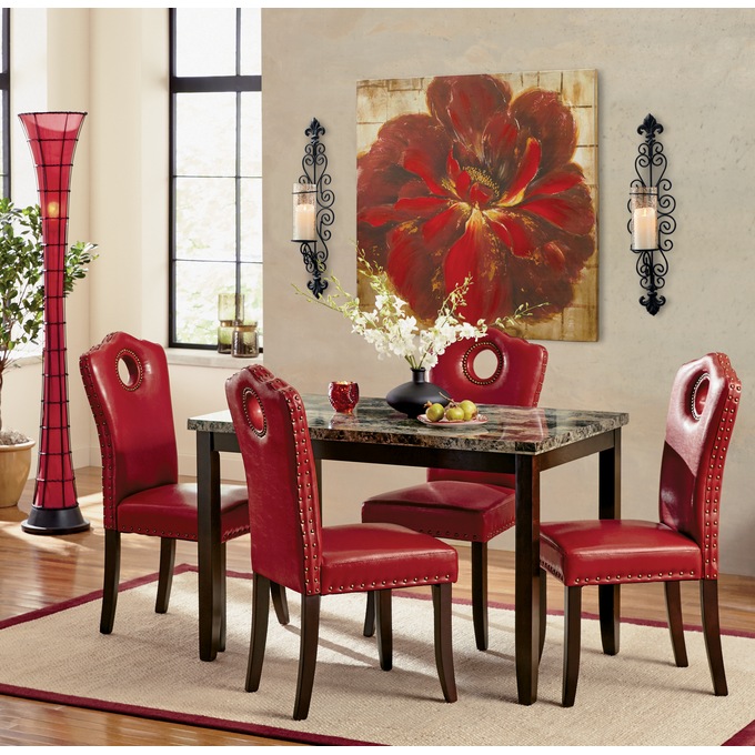 Red Flower Burst Canvas, , large