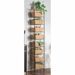 Resin-Wicker Basket Tower, , large