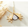 Sun Hidden Message Two-Tone Pendant, , large