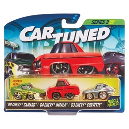 Car Tuned Series 3 Muscle Madness 3-Pack Chevrolet Cars, , large