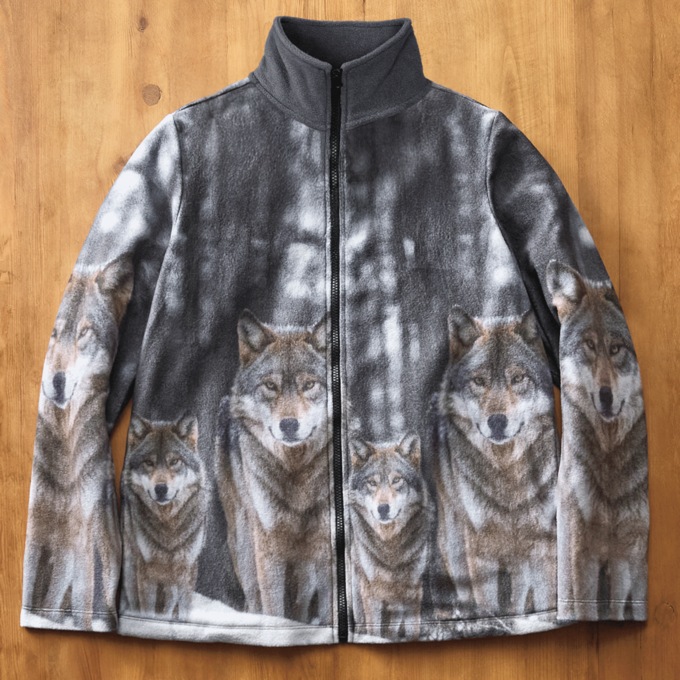 Women's Wildlife Fleece Jacket, , large