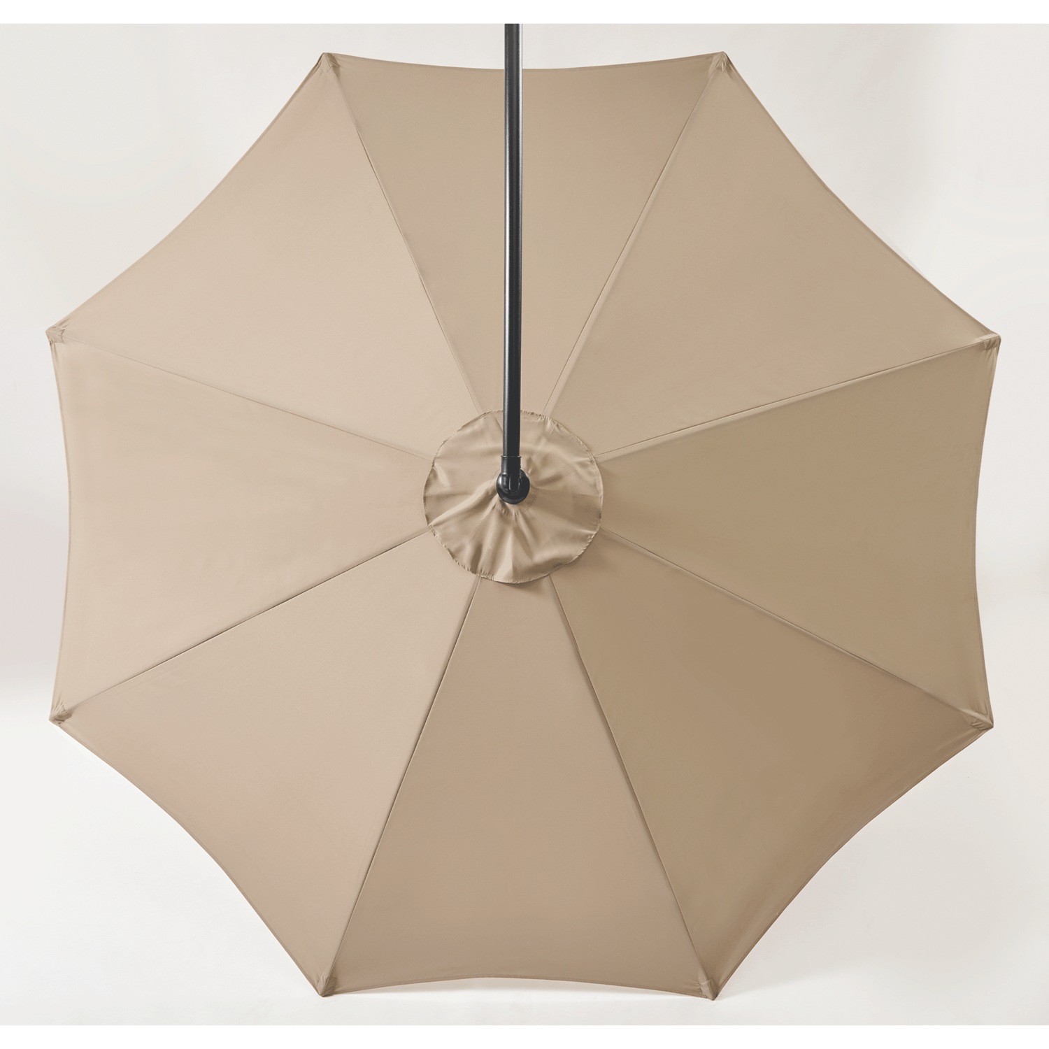 california umbrella patio umbrella California Umbrella 8.5' Pagoda Series Patio Umbrella White Aluminum Steel Wire Ribs Push Lift Pacific Blue and Natural