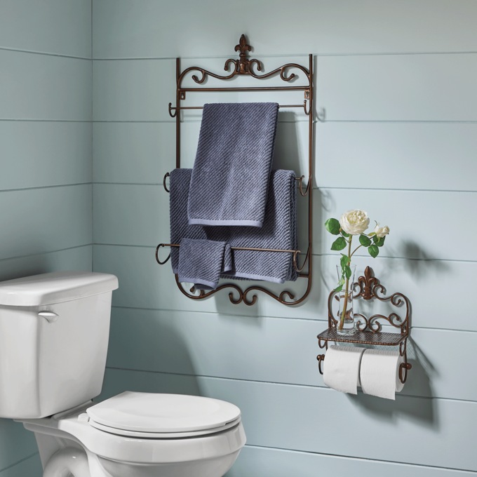 Margot Scrolled Towel Rack, , large