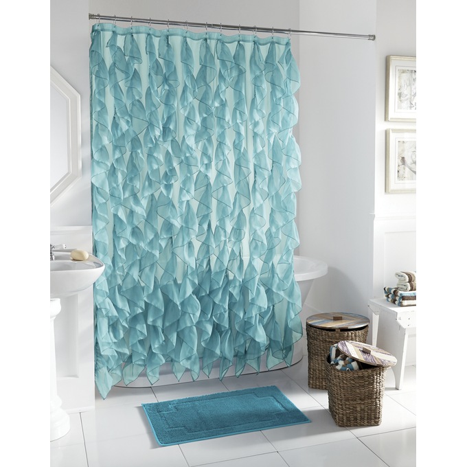 Cascade Shower Curtain, , large