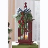 Lit Holiday Lantern with Candle, , large