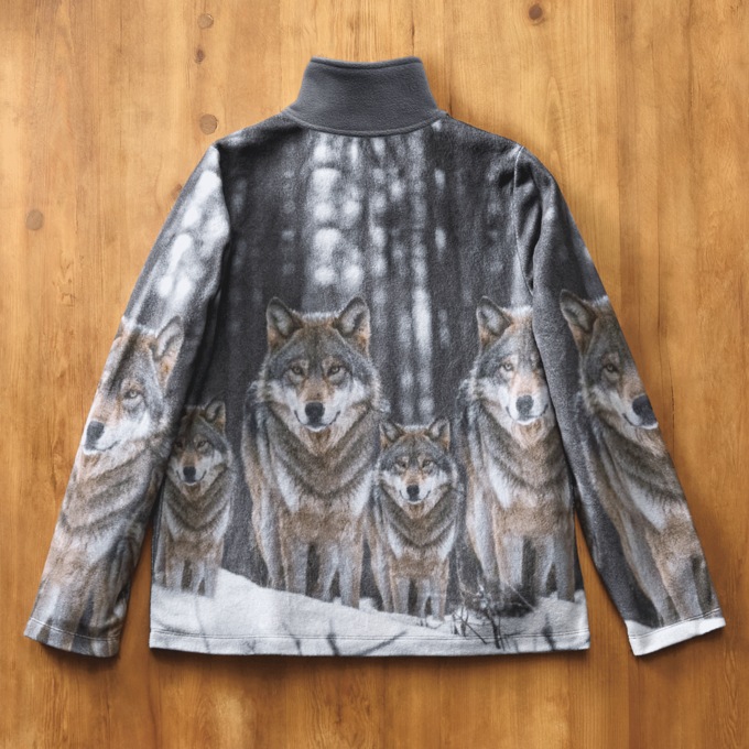 Women's Wildlife Fleece Jacket, , large