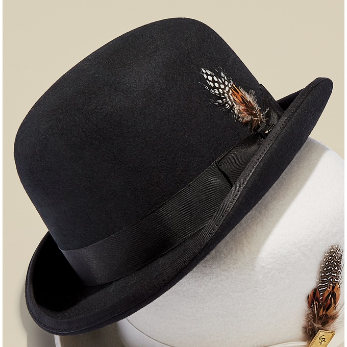 Stacy Adams Monroe Bowler Fedora, , large