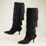 Tall Fringe Knee-High Dress Boot, , large