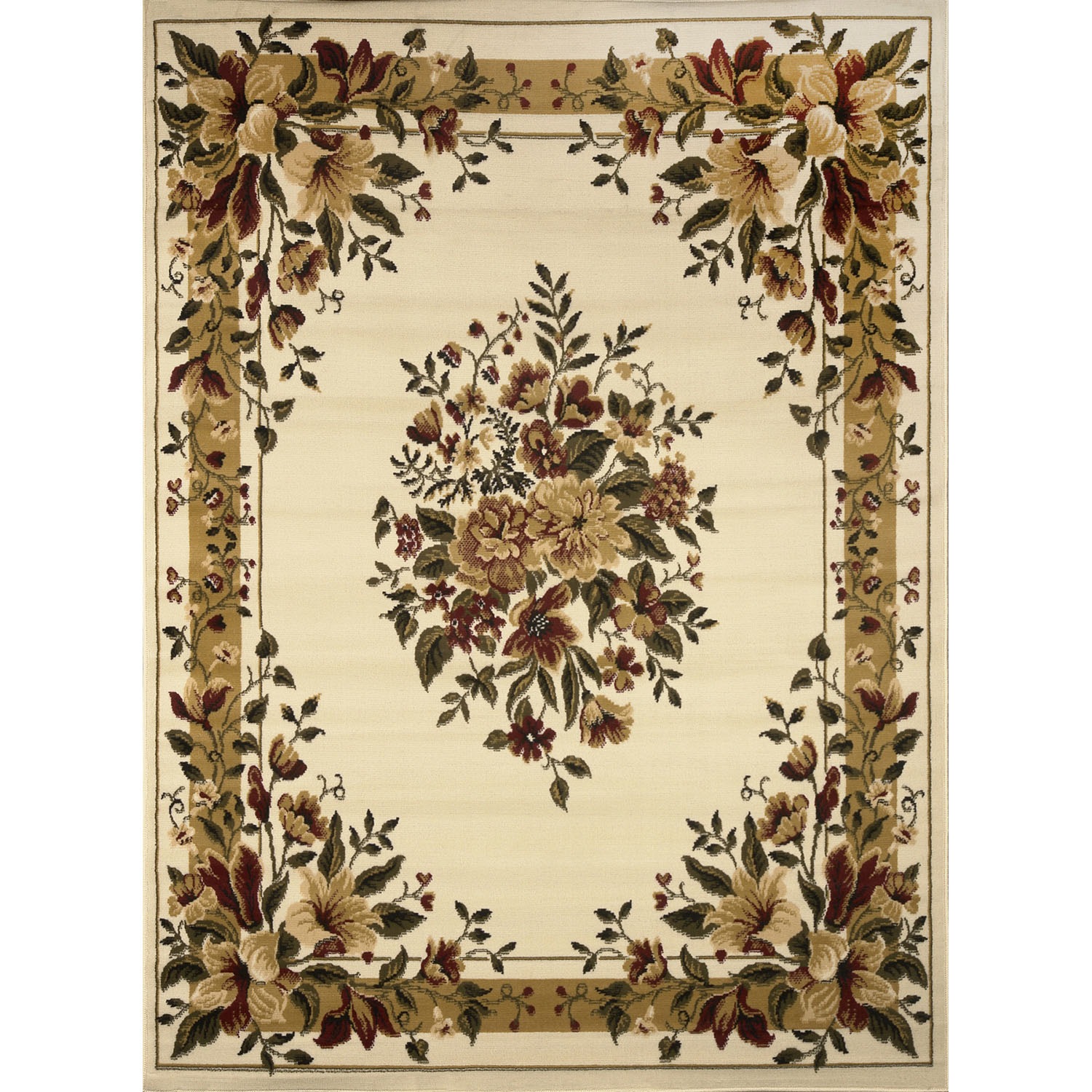 4Piece Garden Floral Rug Set Seventh Avenue