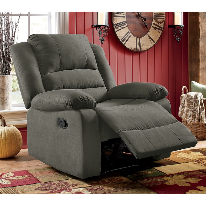 Microfiber Overstuffed Recliner Seventh Avenue