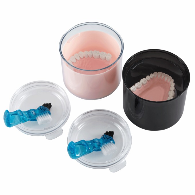 Denture Case with Brush, , large