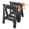 Worx Clamping Sawhorses (Set of 2) with Bar Clamps, , large