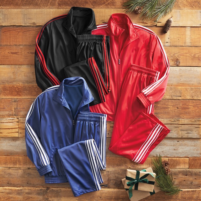 Casual 2-Piece Men's Active Set with Side Stripe Accents, , large