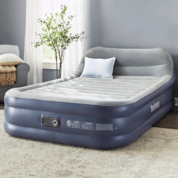 Bestway Tritech Queen-Sized Headboard Air Mattress, , large