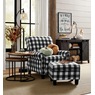 Buffalo Check Armchair and Ottoman, , large