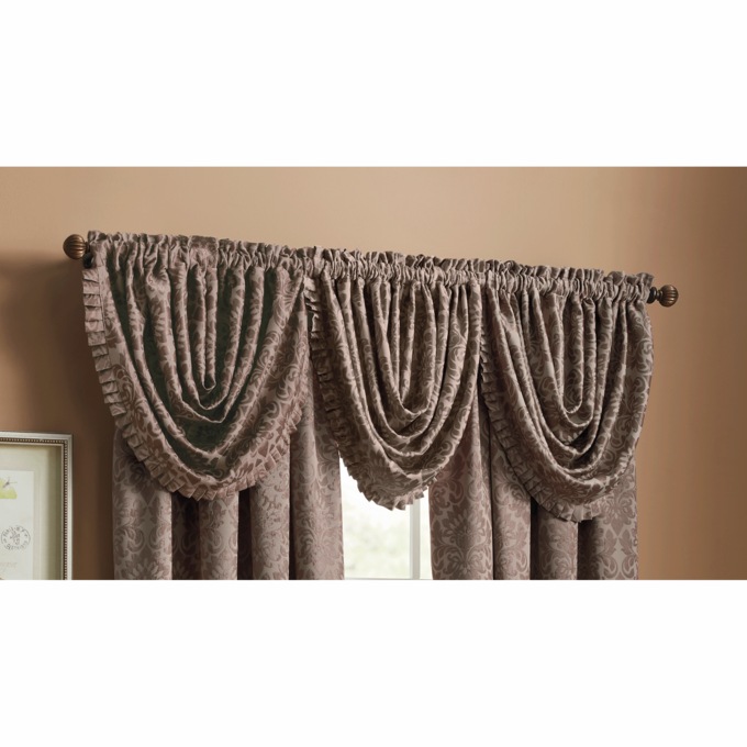 Sutton Pleated Waterfall Valance, , large