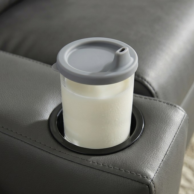 Youth Recliner with USB Ports, Black, large