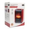 Optimus Mini Ceramic Fireplace, Red, large