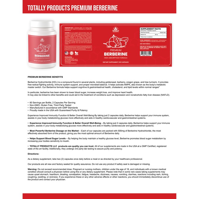 Premium Berberine Supplement, , large