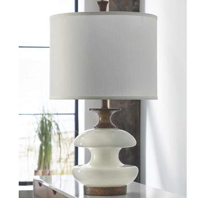 White Wood Lamp, , large