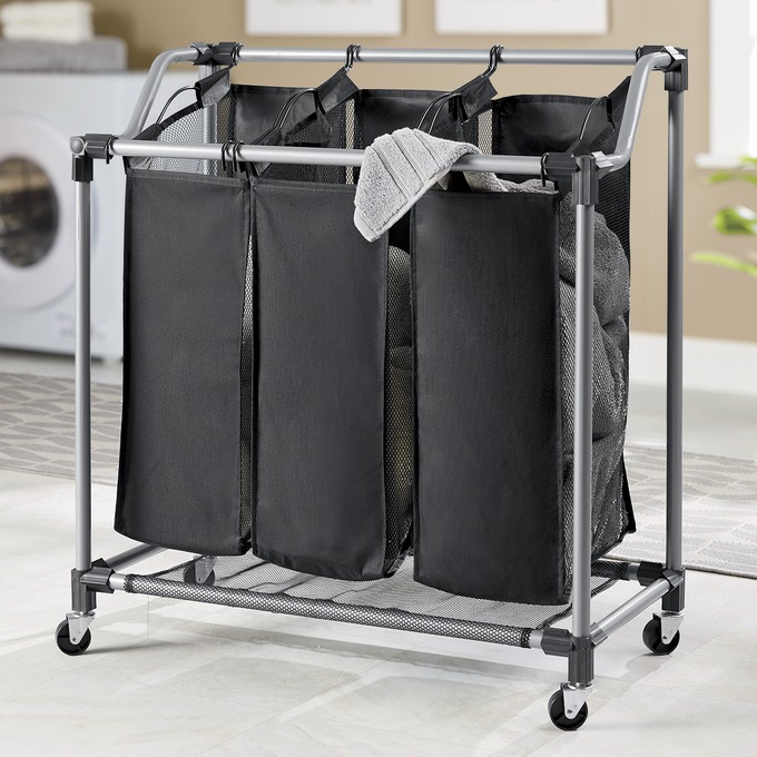 Elite Triple Laundry Sorter Seventh Avenue Elite Triple Laundry Sorter Large