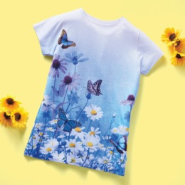 Butterfly Floral Top, , large