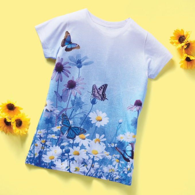 Butterfly Floral Top, , large