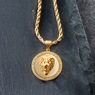 Men's Majesty Lion of Judah Goldtone Pendant, , large