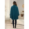 Sherpa-Trimmed Matching Fleece Cape with Gloves, , large