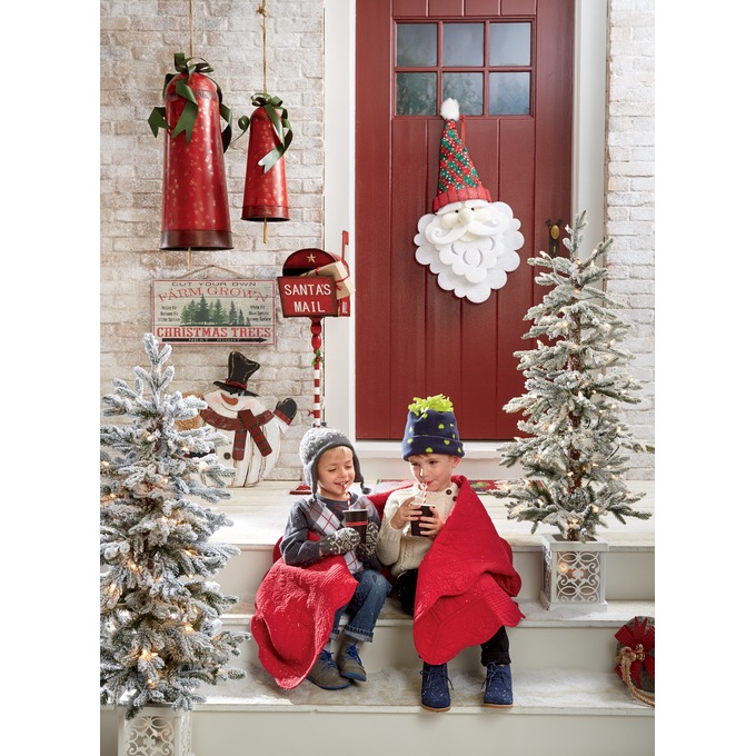 Set Of 2 Homestead Christmas Oversized Bells Seventh Avenue