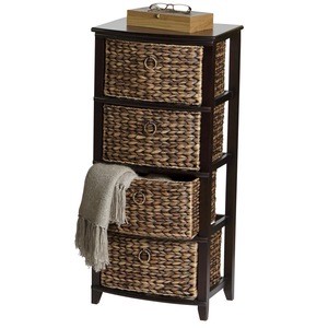 Curved-Front 4-Basket Stand, , large
