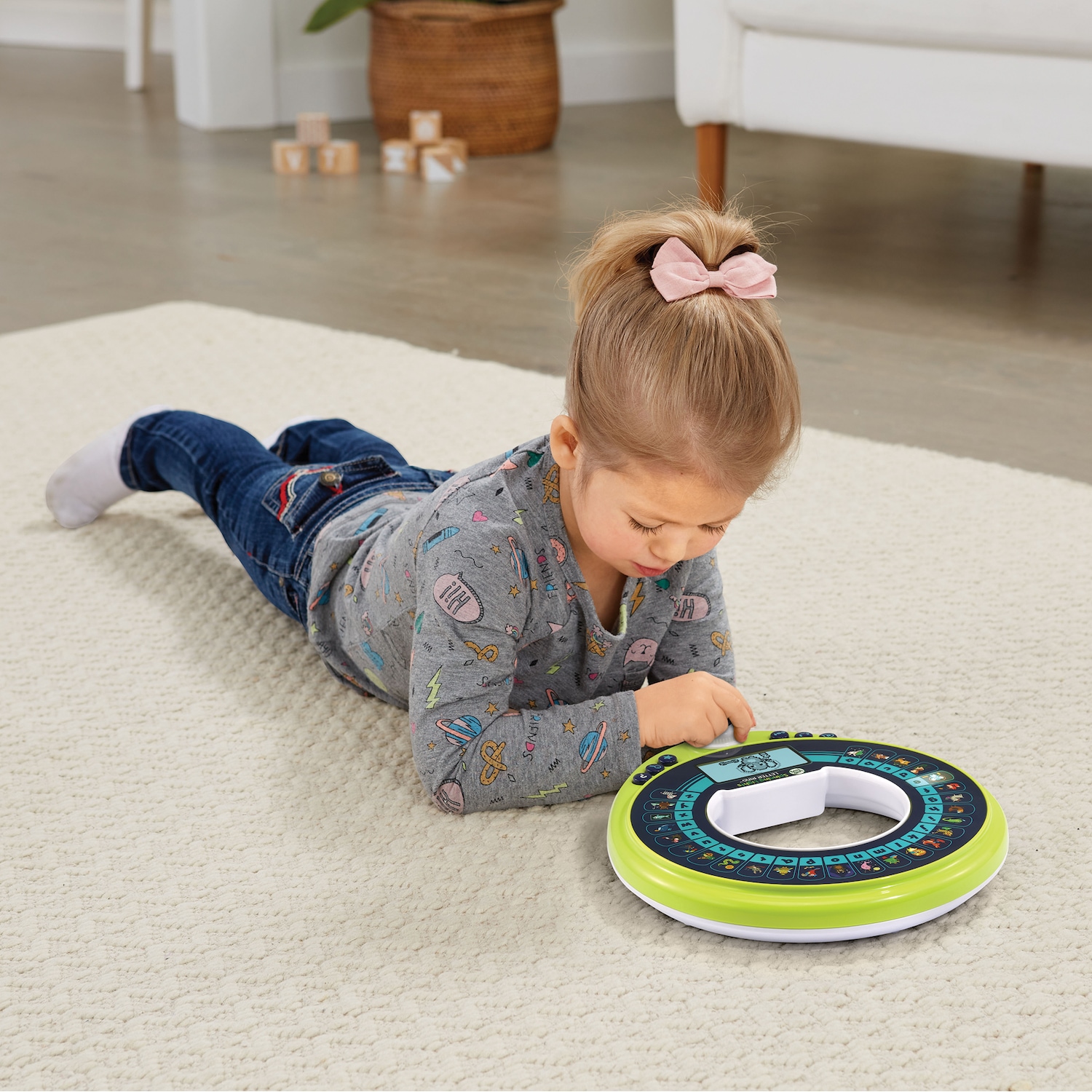 Leapfrog Spinning Lights Letter Ring Seventh Avenue