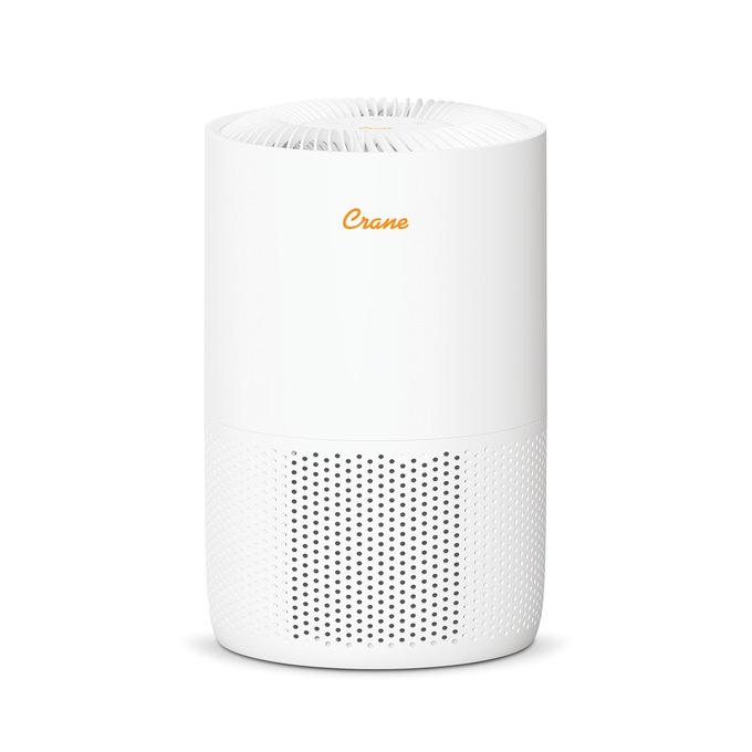Crane Air Purifier with True HEPA Filter, White, large