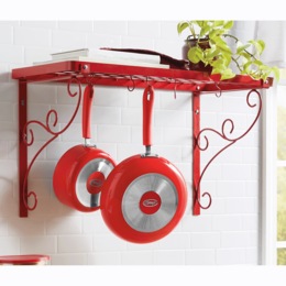 Scroll Wall Pot Rack, , large