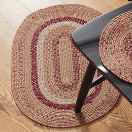 Ginger Braided Mat - 20&quot; x 29.5&quot;, , large