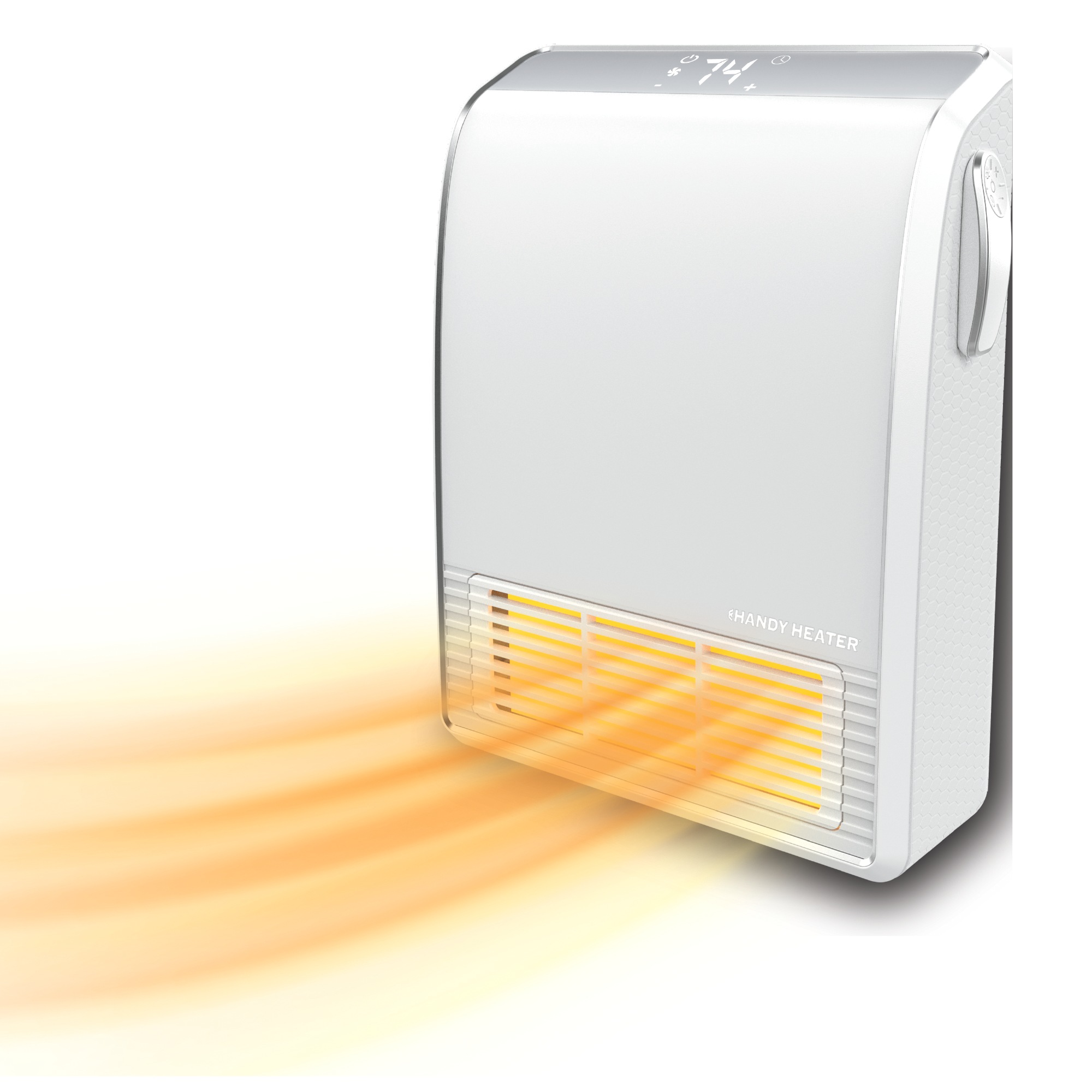 Handy Heater Wall-Mountable Room Heater, White, large