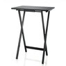 Louis 5-Piece Tray Table Set, Black, large