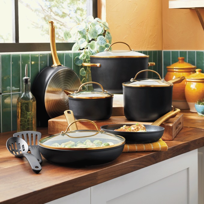 Farberware 12-Piece Forged Aluminum Cookware Set, , large