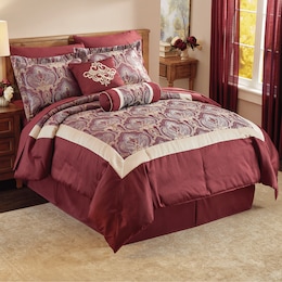 Harrison 10-Piece Bed Set and Window Treatments, , large