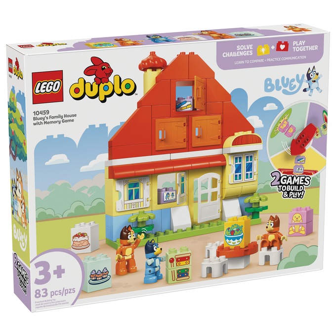 LEGO DUPLO Bluey's Family House with Memory Game, , large
