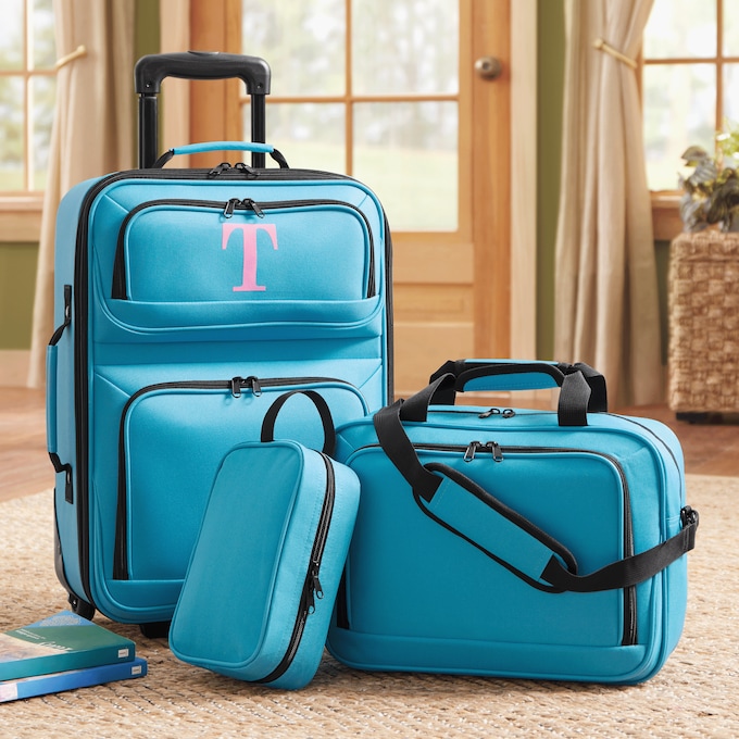 Montgomery Ward Personalized 3-Piece Soft-Sided Carry-On Set, , large