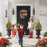 Chunky Wood Welcome Reindeer Family, , large