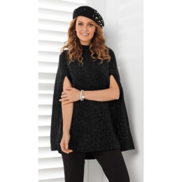Juliette Poncho Sweater, , large