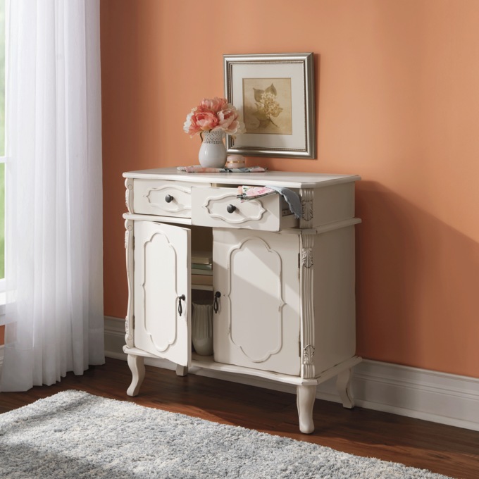 Ivory Carved Cabinet, , large