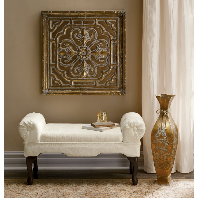 Medallion Embossed Metal Art, , large
