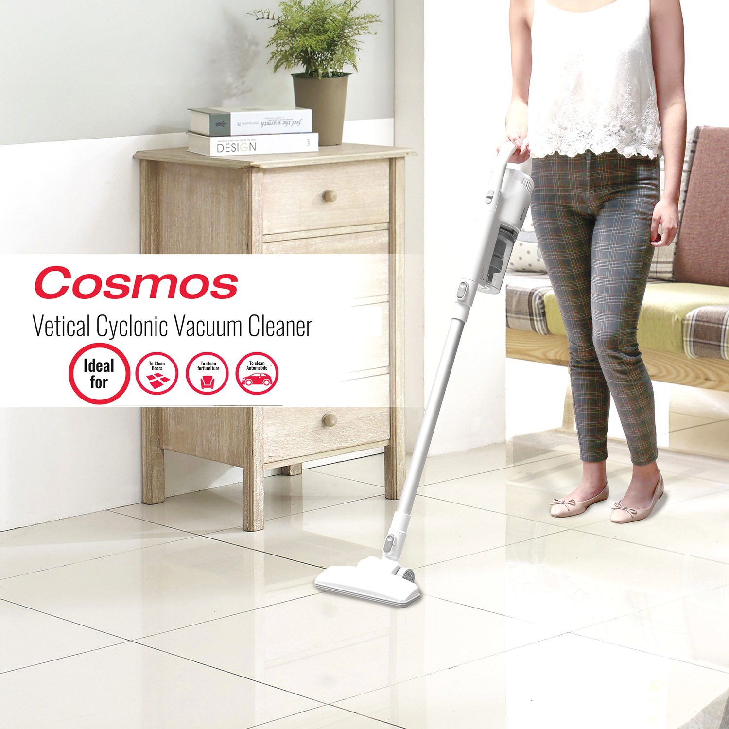 Koblenz Cosmos SVM-155 Corded 2-in-1 Stick Vacuum | Seventh Avenue